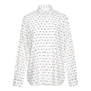 Robert Graham Mens Shirt Bow Tie Novelty Smart Casual Quirky Button Up White XL